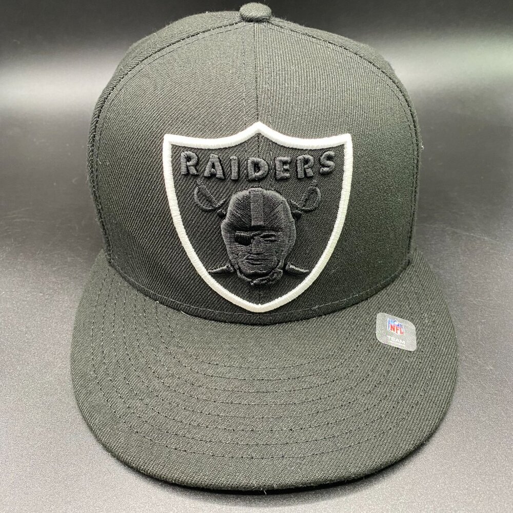 New Era NFL Las Vegas Raiders Cap Hat Men's OSFM w/ Adjustable Strap Black - Picture 2 of 15
